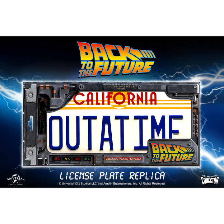 【再販】デロリアン OUTATIME ライセンスプレート レプリカ