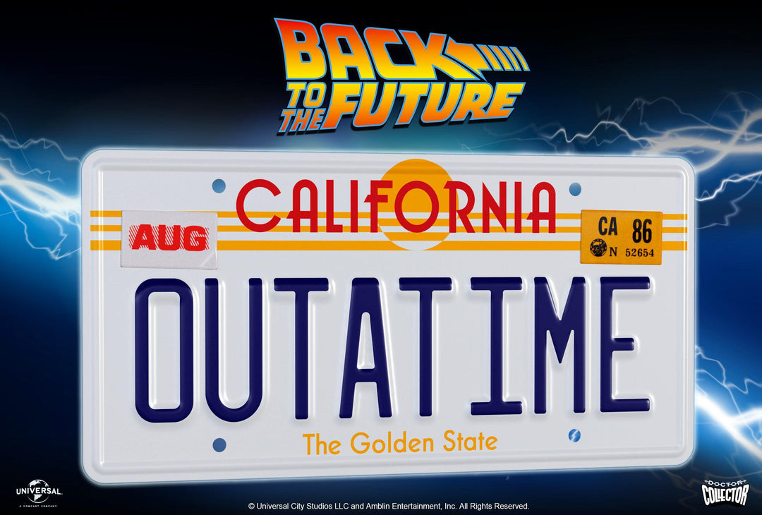【再販】デロリアン OUTATIME ライセンスプレート レプリカ
