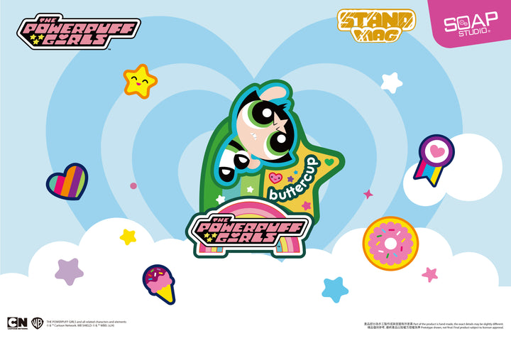(単品販売)パワーパフガールズ スタンディングマグネットバッジ ブラインドボックス
