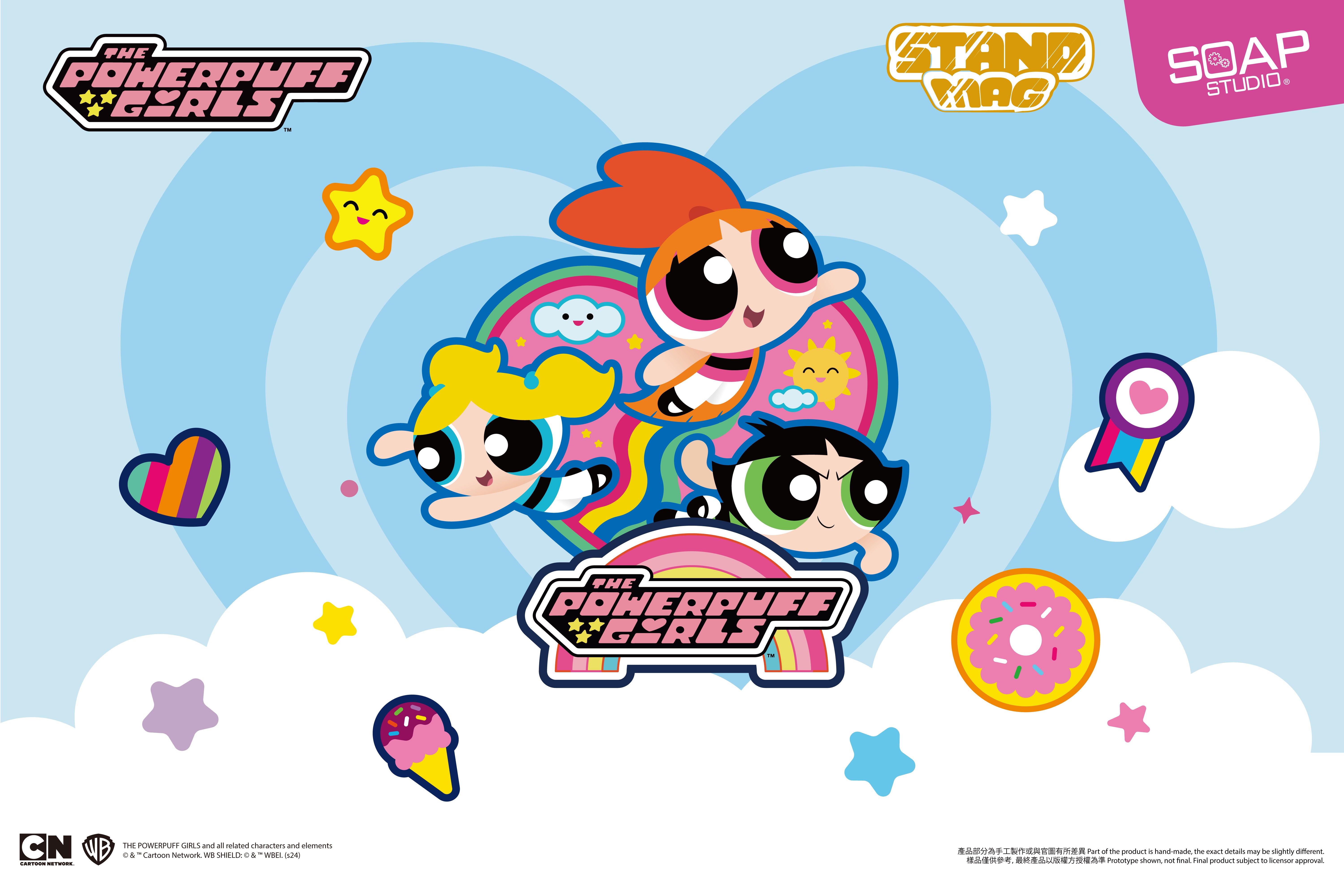 単品販売)パワーパフガールズ スタンディングマグネットバッジ