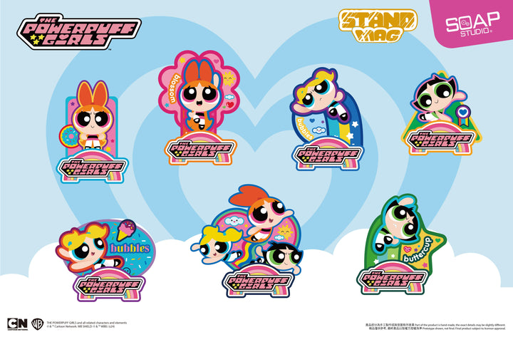 (単品販売)パワーパフガールズ スタンディングマグネットバッジ ブラインドボックス