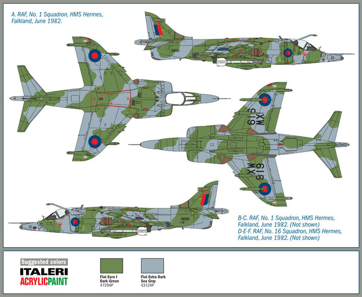 【再販】1/72 イギリス海軍 ハリアー GR.3 フォークランド