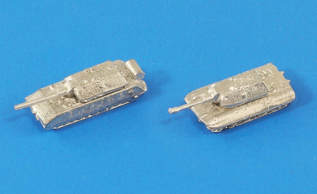 1/700 WWII ドイツ軍用車両セット 3 メタル製 超重戦車マウス＆E-100 各1両付き