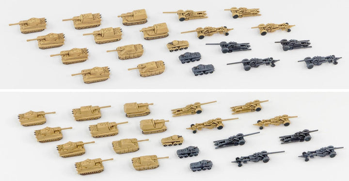 1/700 WWII ドイツ軍用車両セット 3 メタル製 超重戦車マウス＆E-100 各1両付き