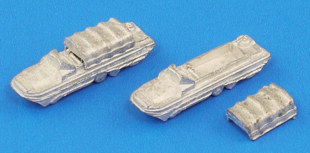 1/700 WWII アメリカ軍用車両セット 2 メタル製 DUKW 353 水陸両用車 2両付き