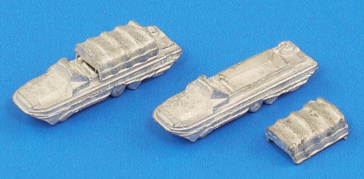 1/700 WWII アメリカ軍用車両セット 2 メタル製 DUKW 353 水陸両用車 2両付き