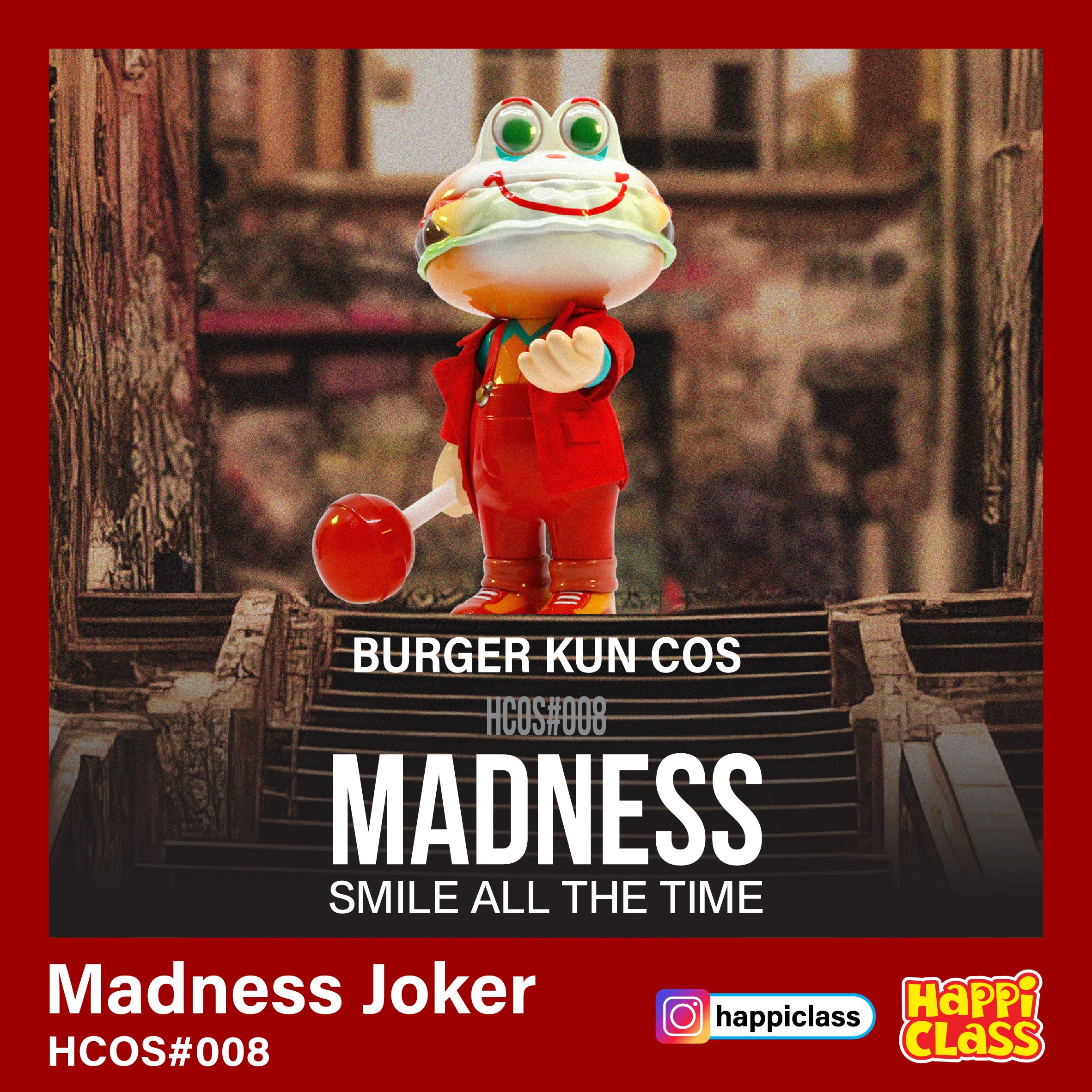 未使用 happi class バーガー君 マッドネスジョーカー バーガー君のコスプレ－マッドネスジョーカー – SOOTANG HOBBY