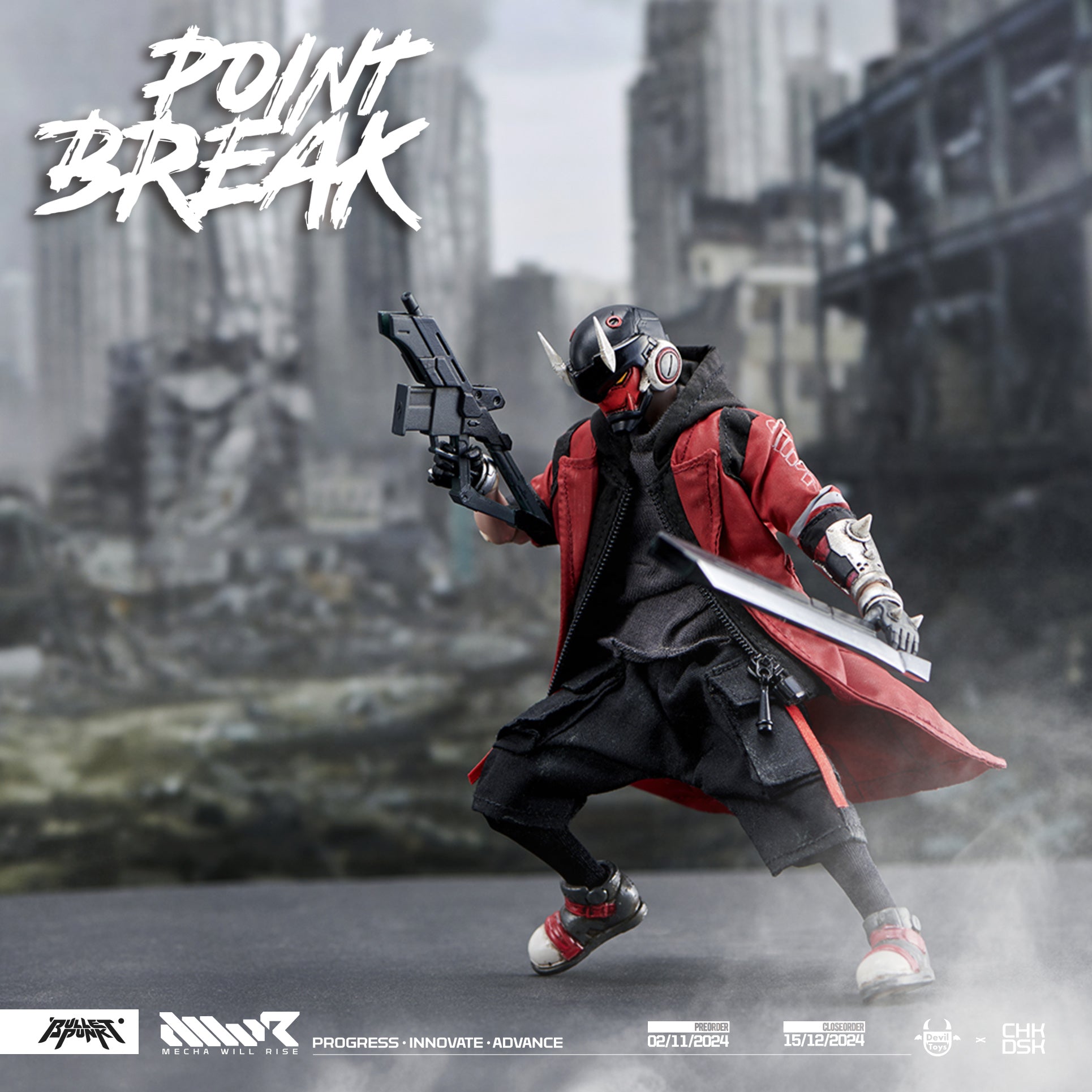 デビルトイズ　1/12スケール POINT BREAK Set【最終値下げ】 Point Break Collectible Set - Bulletpunk Universe - Devil