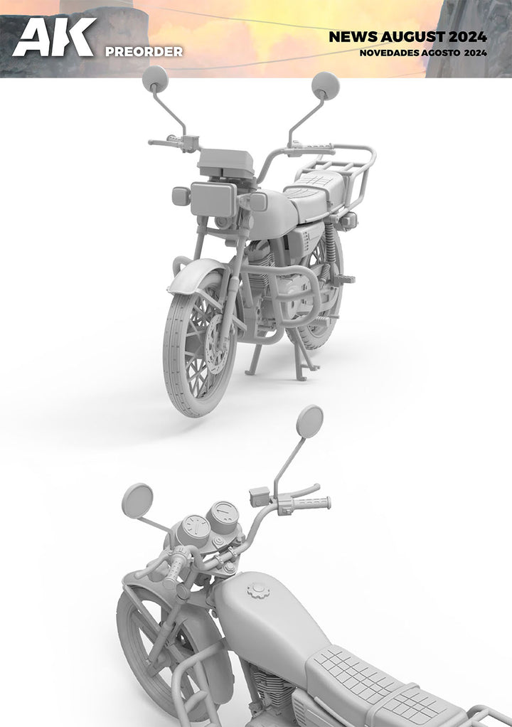 1/35 125cc スポーツバイク ライダーフィギュア付属