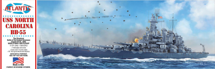 1/500 WW.II アメリカ海軍 戦艦 USSノースカロライナ BB-55