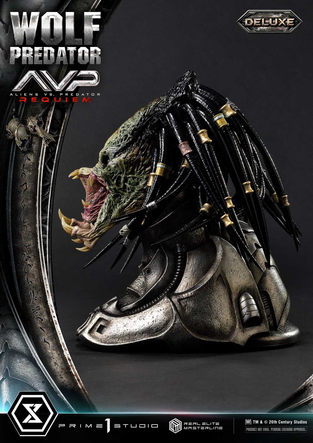 買取】サイドショウ ライフサイズバスト AVP2 エイリアンVS