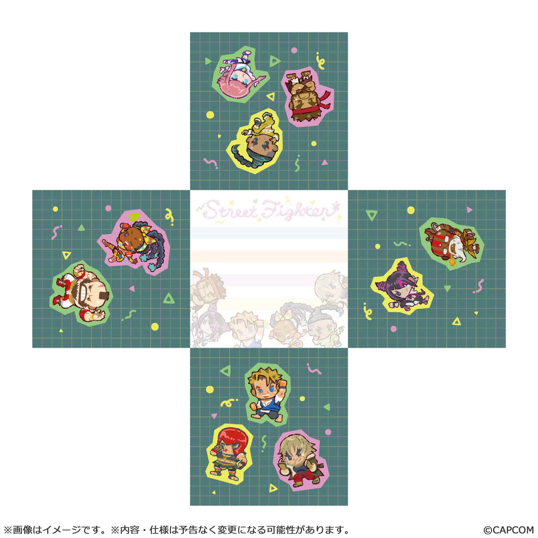 ストリートファイター6 ブロックメモ デフォルメスタイル