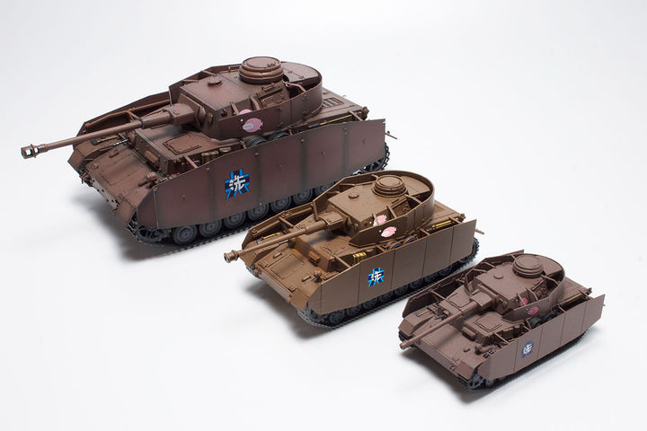 【再販】1/56 おてごろ模型戦車道 IV号戦車H型(D型改)あんこうチーム