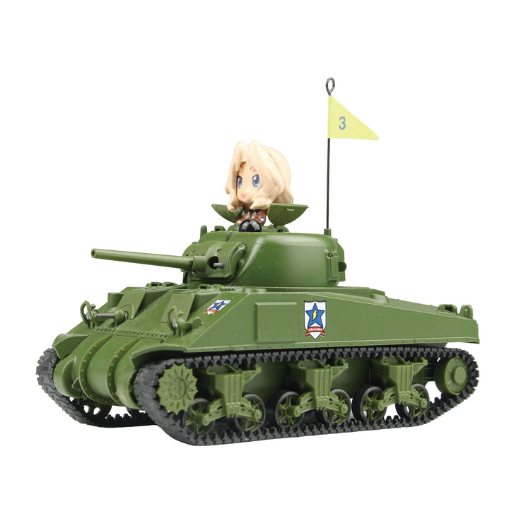 1/64 RCバトル戦車道シリーズ M4シャーマン 75mm砲搭載型 サンダース大学付属高校