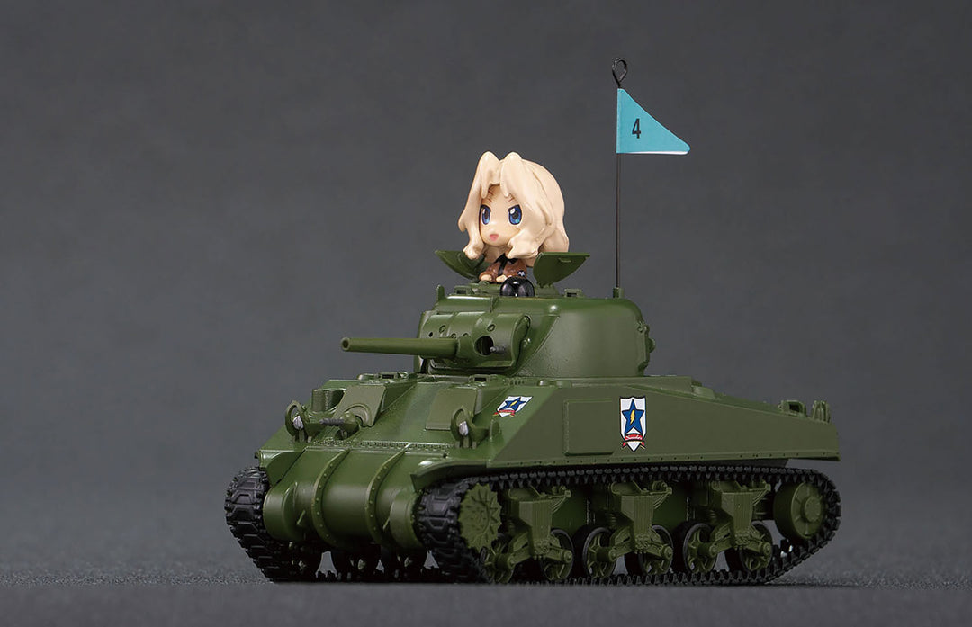 1/64 RCバトル戦車道シリーズ M4シャーマン 75mm砲搭載型 サンダース大学付属高校