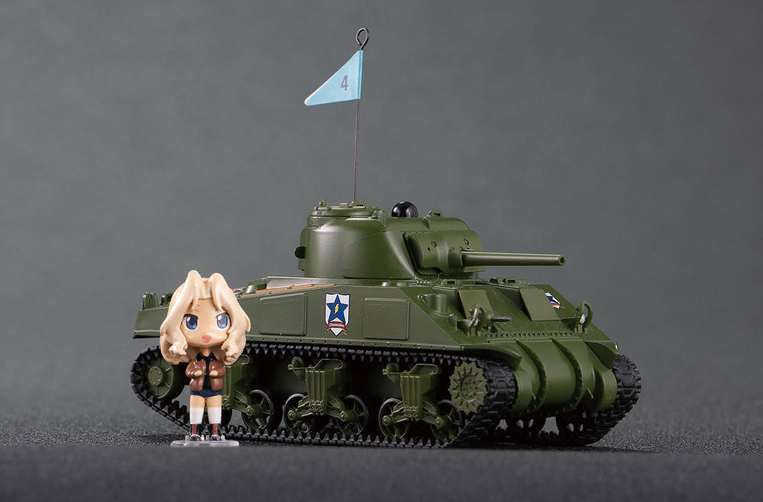 1/64 RCバトル戦車道シリーズ M4シャーマン 75mm砲搭載型 サンダース大学付属高校