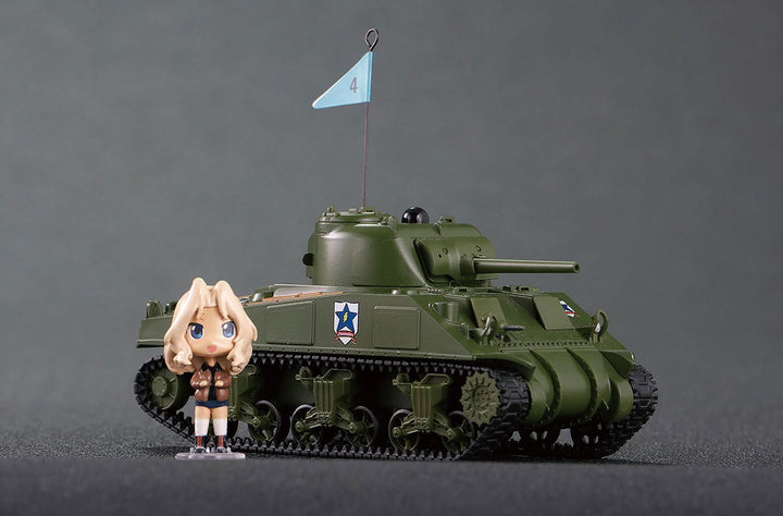 1/64 RCバトル戦車道シリーズ M4シャーマン 75mm砲搭載型 サンダース大学付属高校