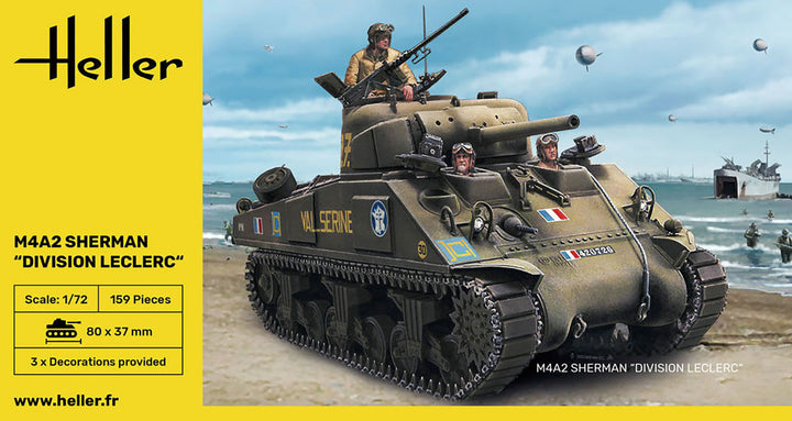 1/72 WW.II 自由フランス軍 ルクレール師団 M4A2 シャーマン
