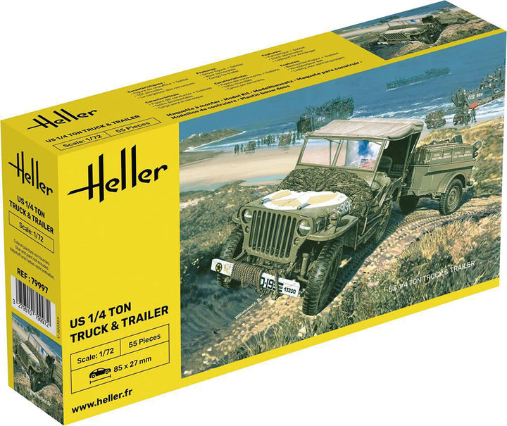 1/72 WW.II アメリカ軍 1/4トン トラック トレーラー付属
