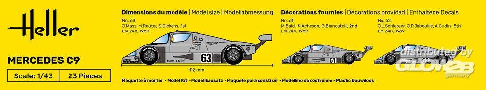 1/43 メルセデス C9