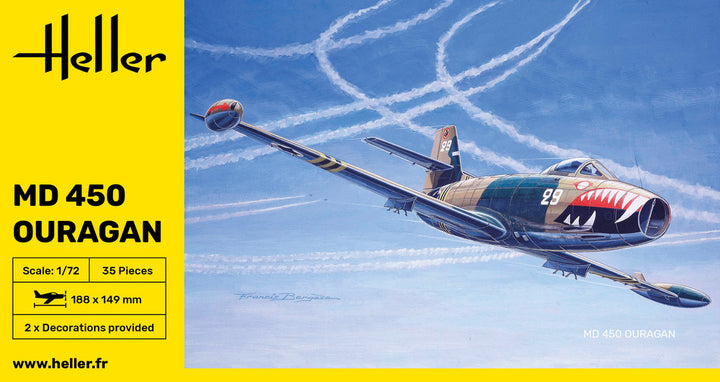 1/72 フランス空軍 MD450 ウーラガン 戦闘爆撃機
