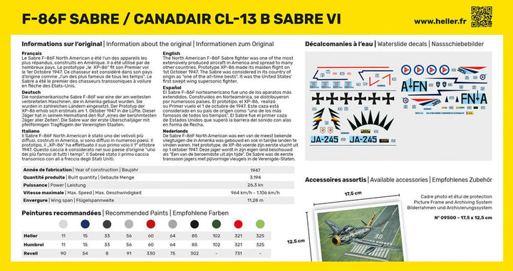 1/72 F-86F セイバー/カナディア CL-13 B セイバー VI