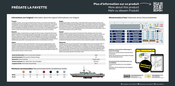1/400 フランス海軍 フリゲート艦 ラファイエット