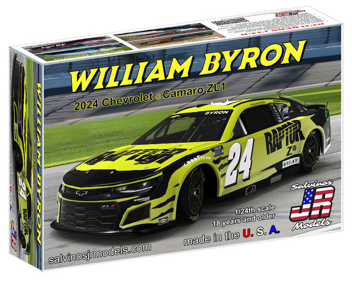 1/24 ウイリアム・バイロン #24 ラプター シボレー カマロ ZL1 NASCAR 2024