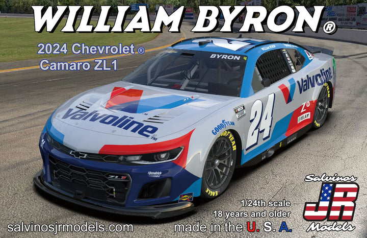 1/24 "ウイリアム・バイロン" #24 バルボリン シボレー カマロ ZL1 NASCAR 2024