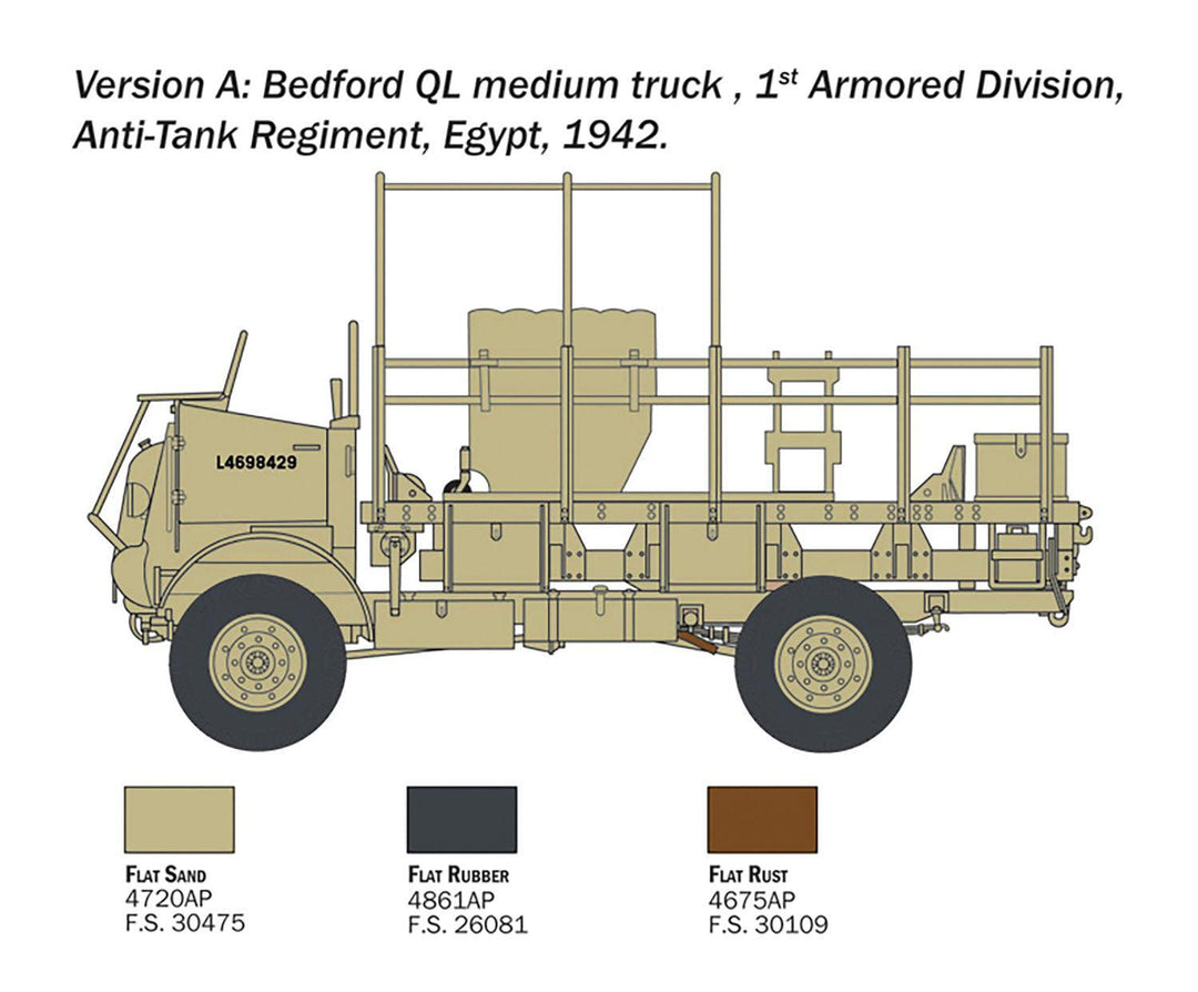 1/35 WW.II イギリス軍 ベッドフォード QL 中型軍用トラック