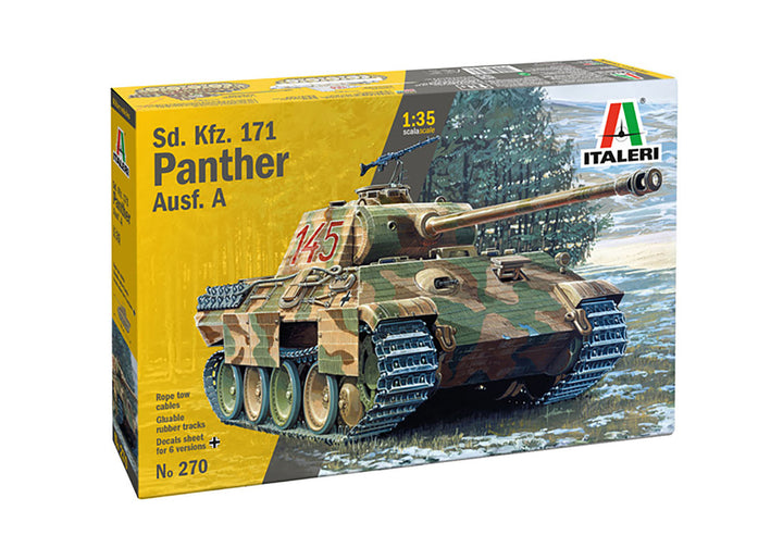 【再販】1/35 WW.II ドイツ軍 Sd.Kfz 171 パンター A型 ベルト履帯/デカール6種付属