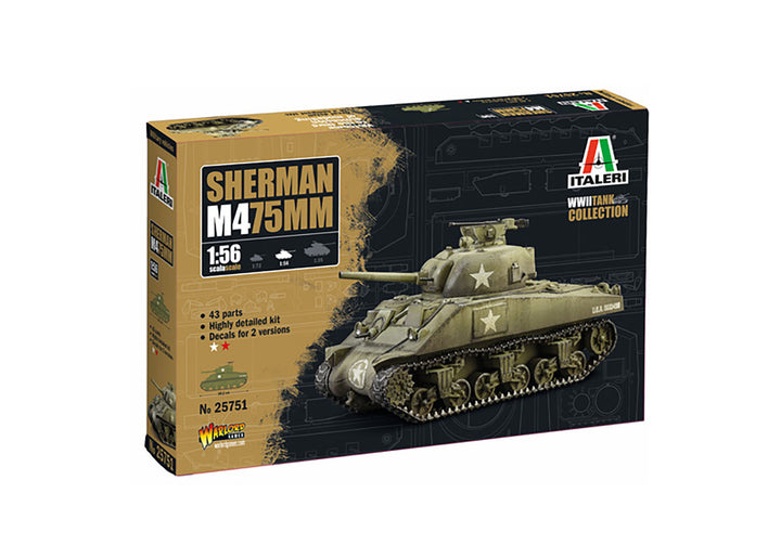 1/56 WW.II アメリカ軍 M4戦車 シャーマン 75mm砲搭載型