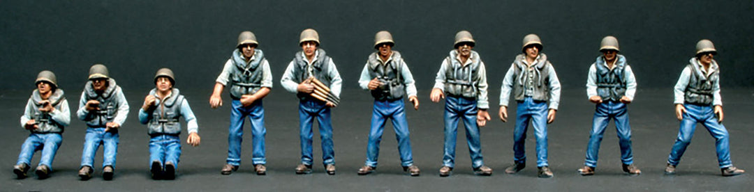 1/35 WW.II アメリカ軍 魚雷艇 PT ボート クルー フィギュア 10体