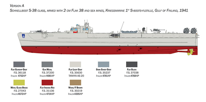 1/35 WW.II ドイツ軍 シュネルボート （Sボート） S-26/S-38