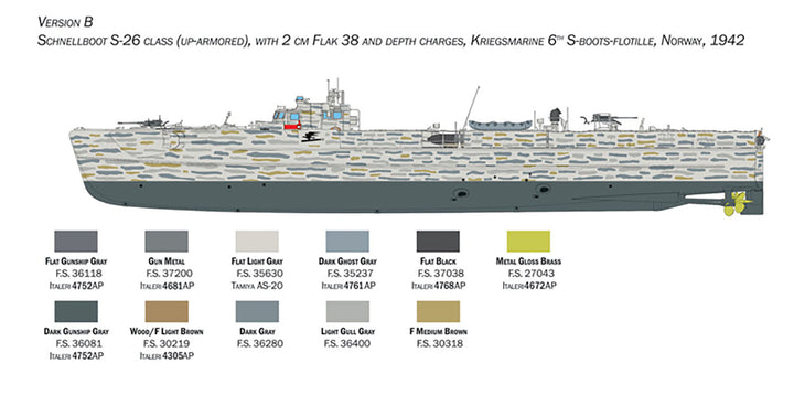 1/35 WW.II ドイツ軍 シュネルボート （Sボート） S-26/S-38