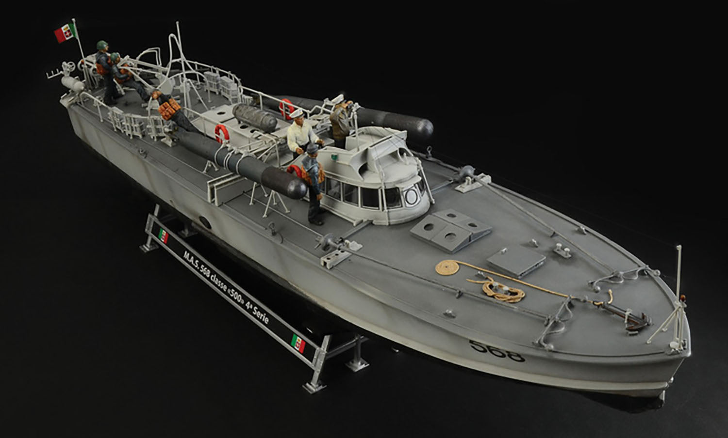 1/35 WW.II イタリア軍 魚雷艇 M.A.S. 563/568 クルーフィギュア