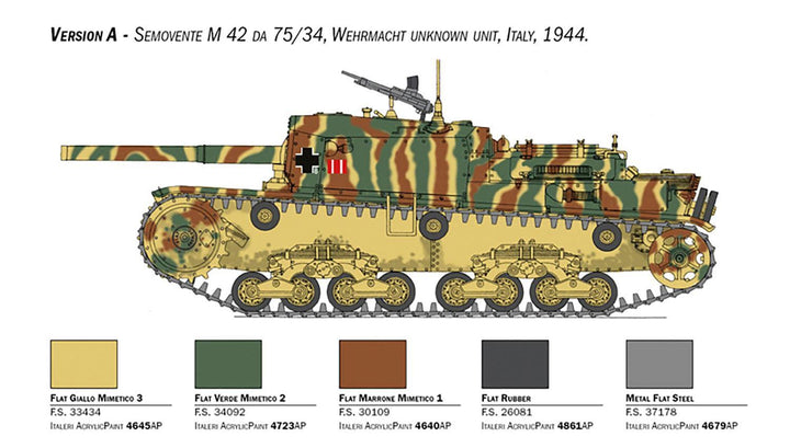 1/35 WW.II イタリア軍 自走砲 セモベンテ M42 da 75/34