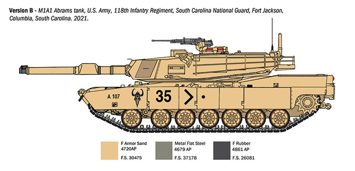【再販】1/35 アメリカ軍 M1A1 エイブラムス戦車