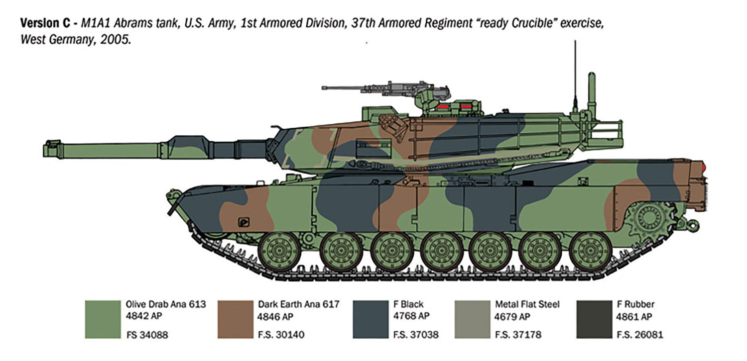 再販】1/35 アメリカ軍 M1A1 エイブラムス戦車 – SOOTANG HOBBY