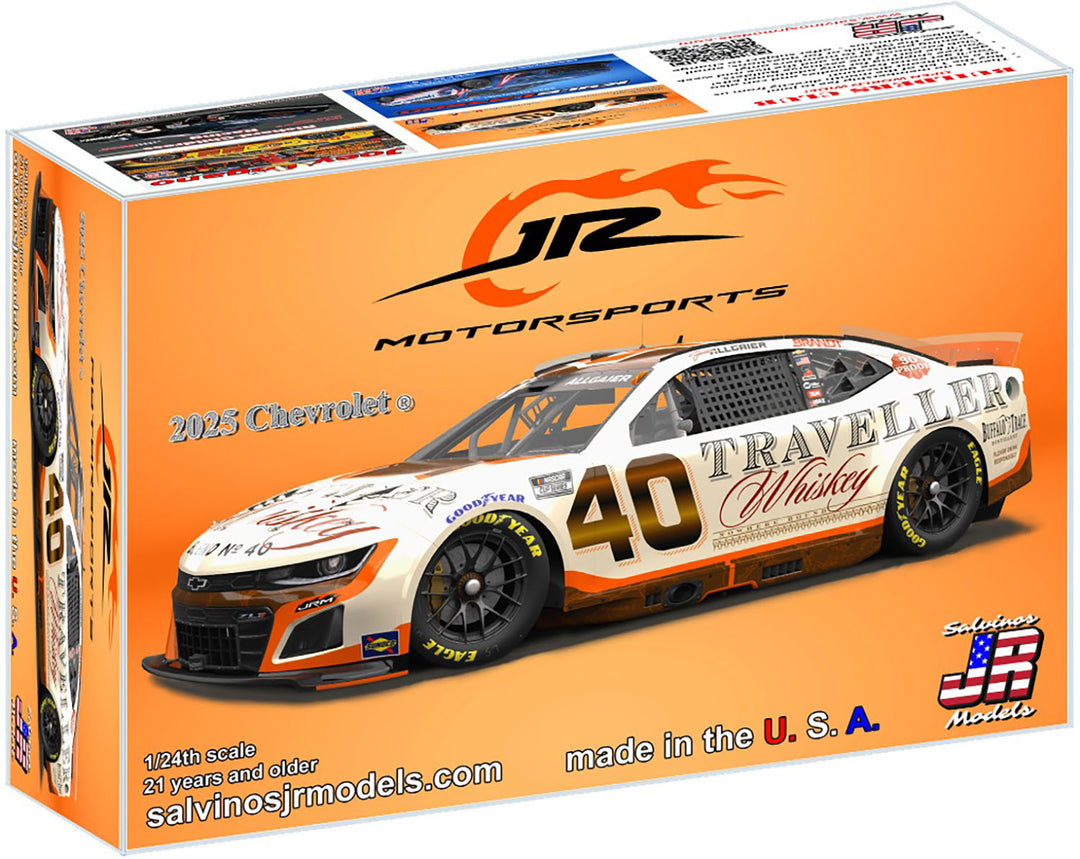 1/24 "ジャスティン・オールガイアー" #40 トラベラーズ ウイスキー シボレー カマロ NASCAR 2025 デイトナ500
