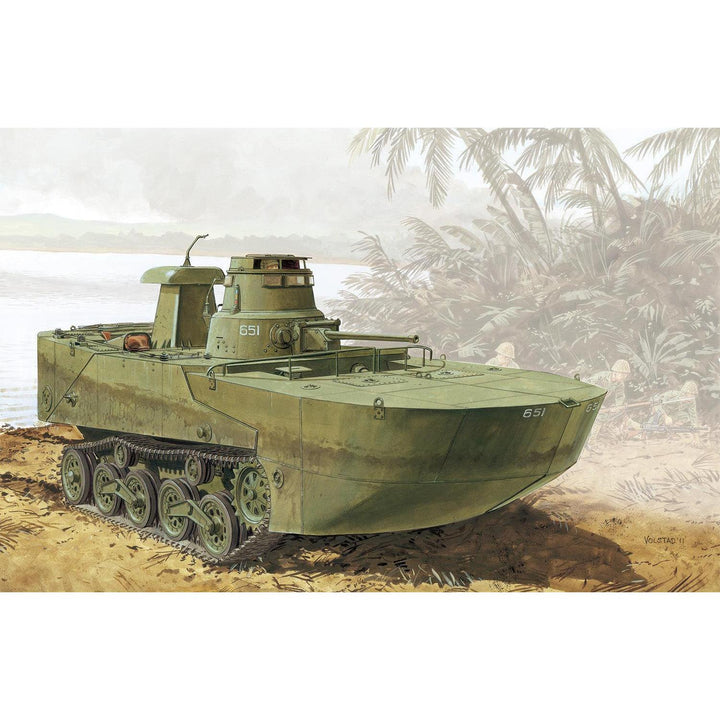 1/35 TANKS OF THE WORLD WW.II 日本海軍 特二式内火艇 カミ 海上浮航形態 （後期型フロート）