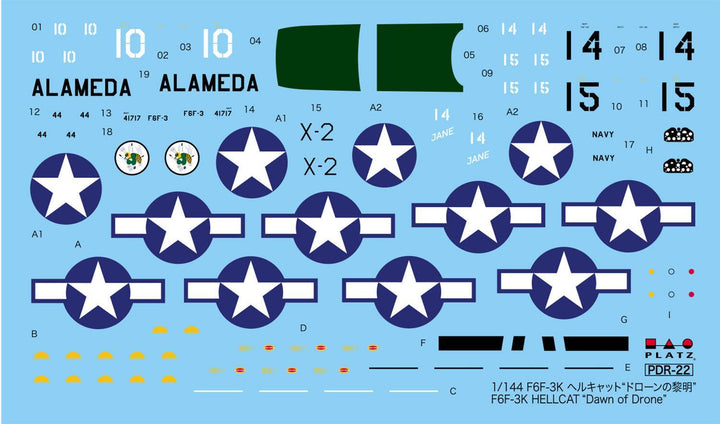 1/144 1/144 アメリカ海軍 F6F-3K ヘルキャット 無人試験試作機/無人特殊作戦機 ʻドローンの黎明ʼ