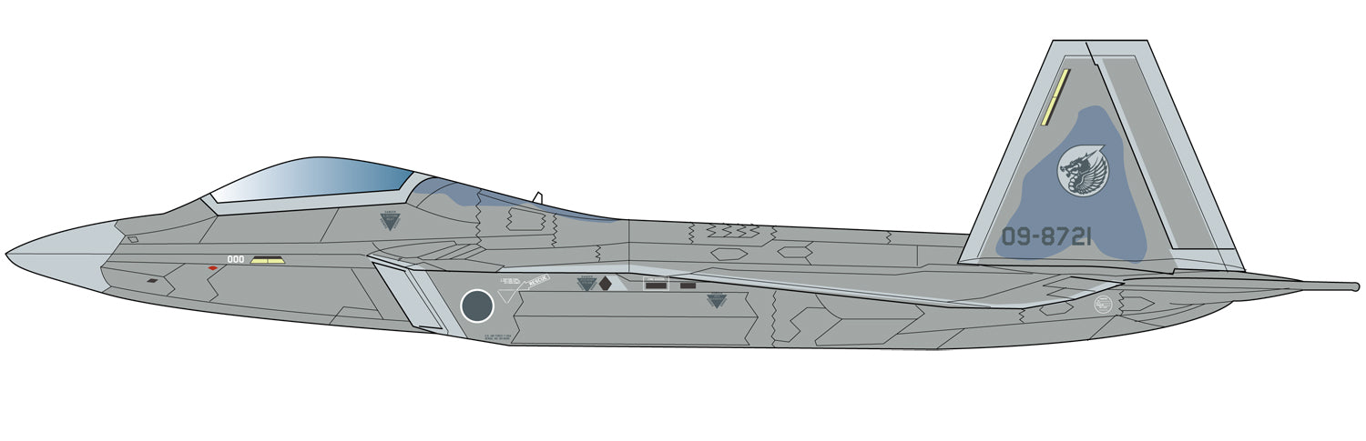 めんけん F-toys 1/144 F-22A ラプター 3種セット ハイスペックシリーズ vol.3 F-22 ラプター/F-16 ファイティング