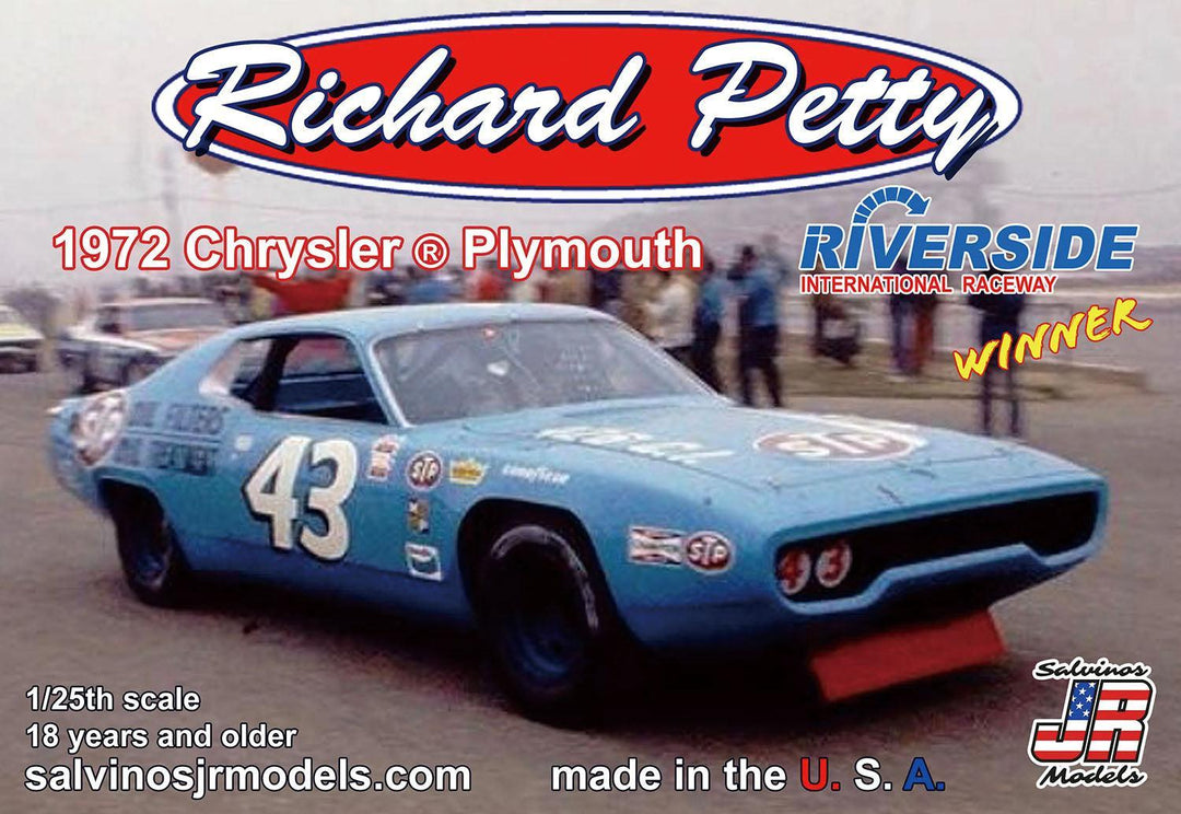 1/25 "リチャード・ペティ" #43 プリムス クライスラー 1972 リバーサイド・インターナショナル・レースウェイ ウィナー