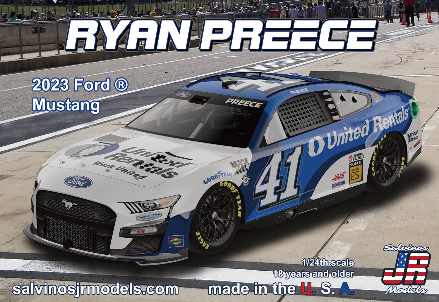 ライアン・プリース ユナイテッド・レンタルズ フォード マスタング NASCAR 2023 新品 プラモデル【G1353-007】116 ライアン・プリース ユナイテッド・レンタルズ フォード