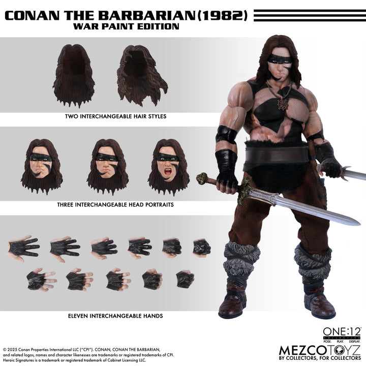 ワン12コレクティブ/ コナン・ザ・グレート アクションフィギュア ウォーペイント エディション 1/12スケール