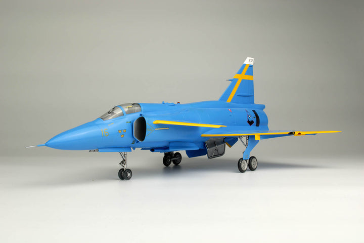 1/48 スウェーデン空軍 JA37 ヤクトビゲン "ブルーピーター" スウェーデン空軍75周年記念塗装機