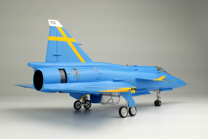 1/48 スウェーデン空軍 JA37 ヤクトビゲン "ブルーピーター" スウェーデン空軍75周年記念塗装機