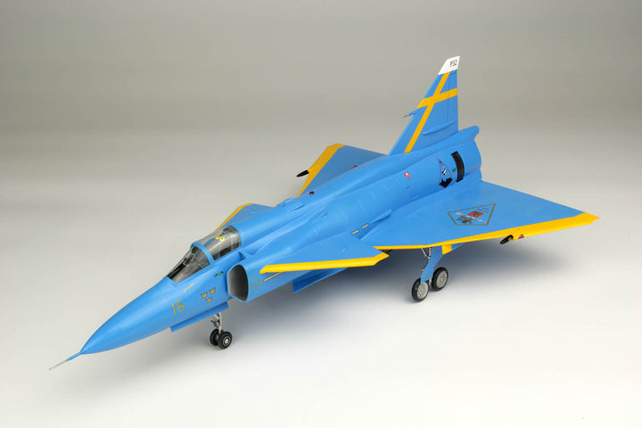 1/48 スウェーデン空軍 JA37 ヤクトビゲン "ブルーピーター" スウェーデン空軍75周年記念塗装機