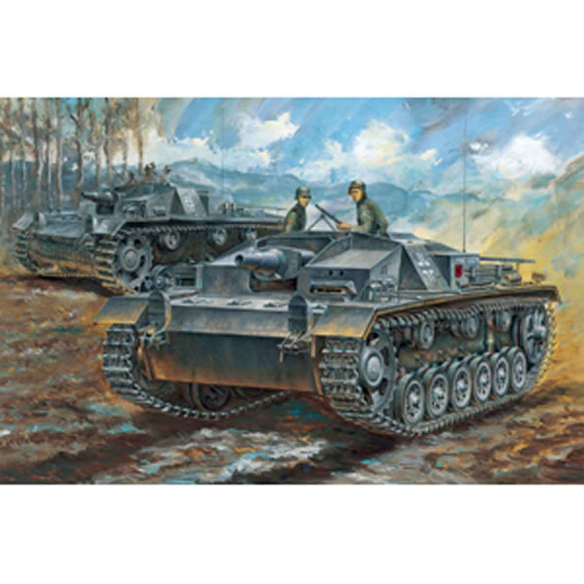 未組立 ドラゴン 1/35 ドイツ軍 III号潜水戦車F型 ゼーレーヴェ作戦 No 